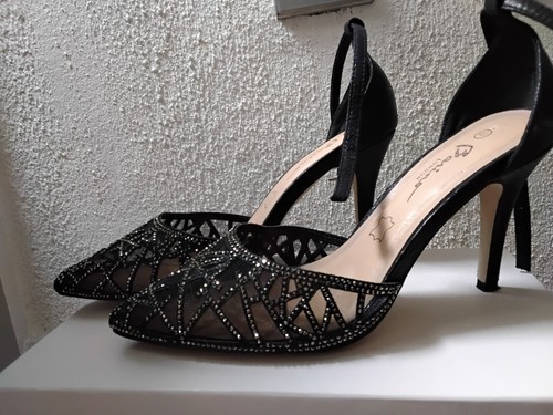 Ladies silver high shoes - ladies,