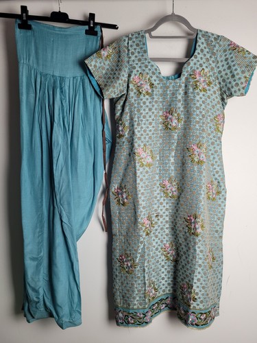 Indian salwar kameez suit blue - indian,
