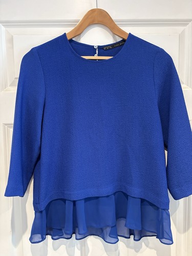 Zara royal blue crepe - ,