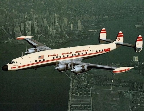 Twa lockheed constellation - constellation,