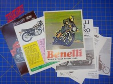 Benelli Motorcycle Sales Literature 1975 Product Line 750 Sei Tornado Brochures