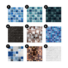 24X Mosaic Tile Stickers Peel