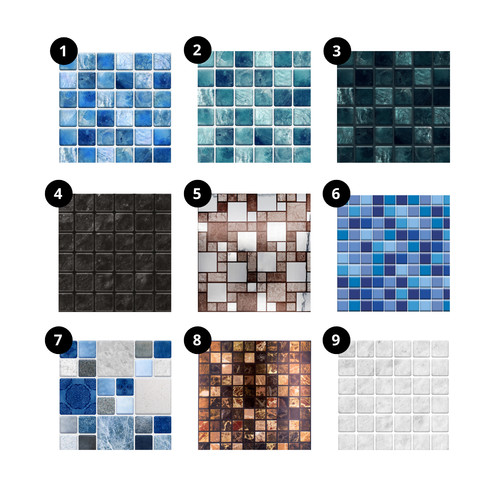 24x mosaic tile stickers peel - 24x,