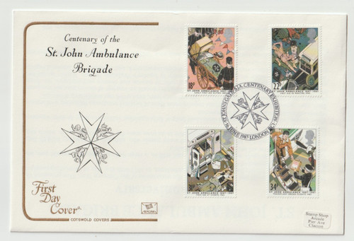 1987 fdc st john - fdc, st.
