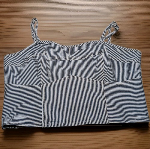 Y2k style denim corset - y2k,