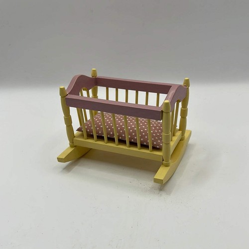 Dolls house yellow rocking - dolls,