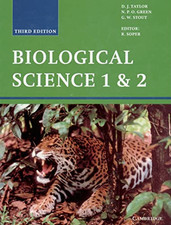 Biological Science 1 and 2 by Stout, G. W. Hardback Book The Cheap Fast Free