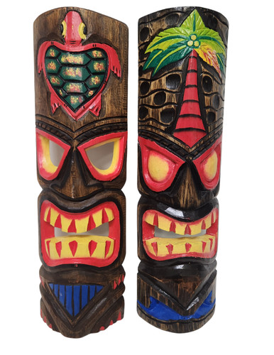 Set hawaiian tiki mask - 2,