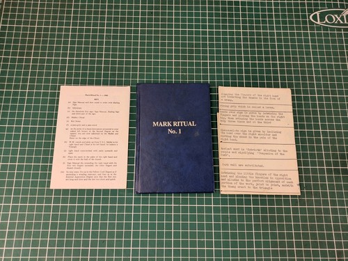 Book masonic mark ritual - masonic,