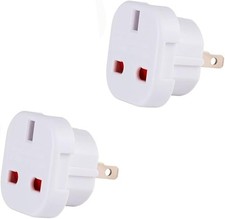 2 X UK to US Travel Adaptor