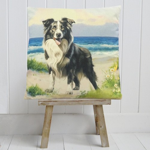 Sheepdog border collie cushion - border,