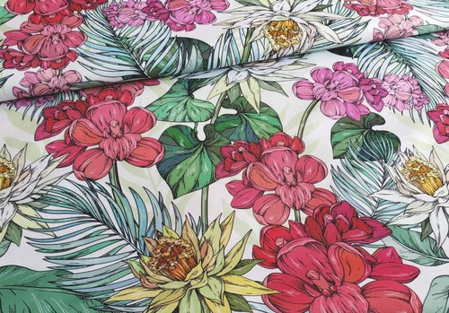 Tropical floral outdoor - floral, canvas