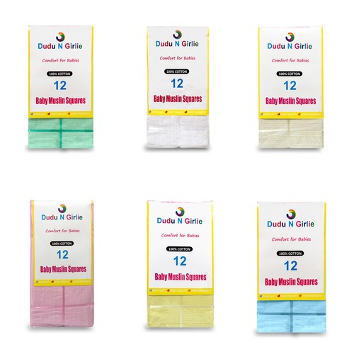 Pack muslin squares 100 - pack, 100%