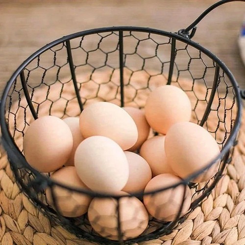 Wire egg basket - wire, decorative