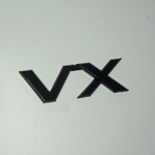 1x Glossy VX Black Plastic