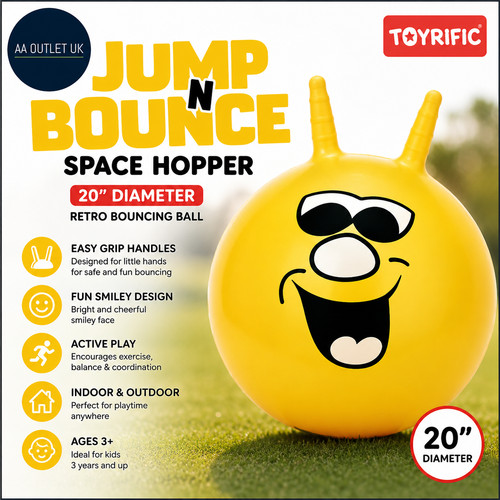 Toyrific jump bounce - toyrific, n