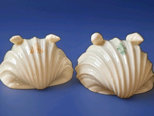 Vintage belleek salt cellars - belleek,