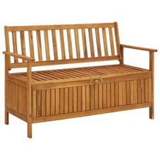 Garden Storage Bench 120 cm Solid Acacia Wood vidaXL