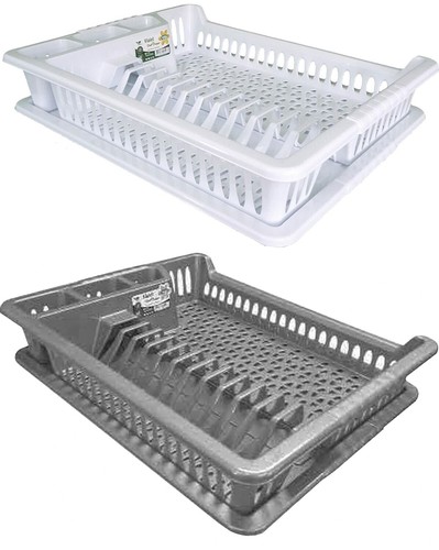 White grey kitchen dish - &,