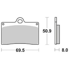 FRONT BRAKE PADS RACING SBS