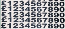 55 x half inch Menu Numbers