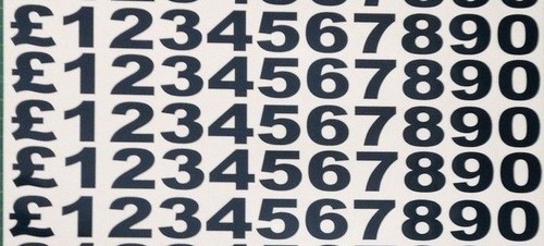 Inch menu numbers - 1,