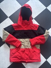 BURTON Boys Kids Ski Snowboard Jacket Size M 140/146 Red Black