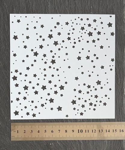 Christmas stencil star stars - stencil,