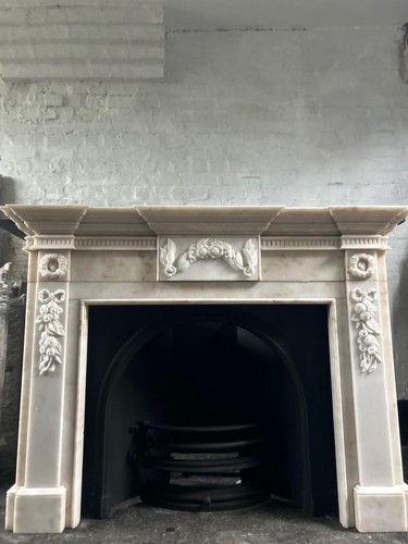 Marble fire surround - for, cast