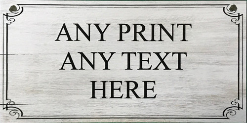 Personalised sign metal plaque - personalised,