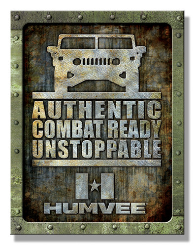 Humvee authentic combat tin - humvee,