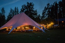 Waterproof Commercial Wedding Event Yard Patio Party Double Star Stretch Tent