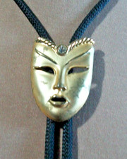 western bolo tie gold tone