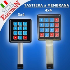 Tastiera Membrana Numerica 3x4 4x4 Alfanumerica 12 16 Key Matrix Keypad Arduino