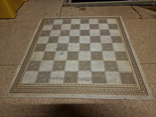 Vintage greek key - vintage, chess
