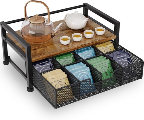 Metal tea bag holder storage - bag,
