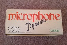 Vintage Microphone Electro Vision Upm 920 Dynamic  Microphone