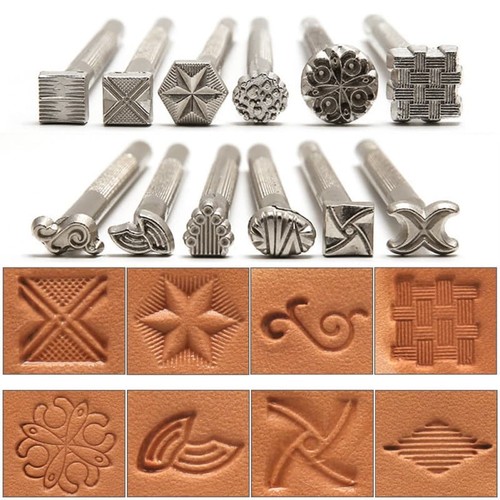 Leather stamping kit - stamping, metal