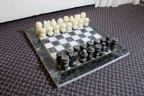 Vintage marble chess set - marble,