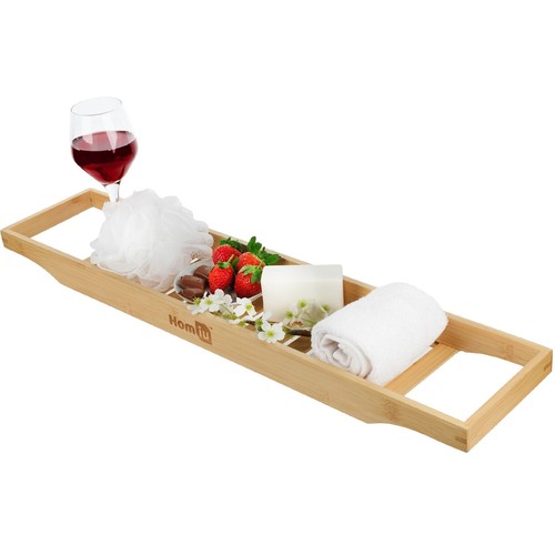 Bamboo bath caddy tray - bath,