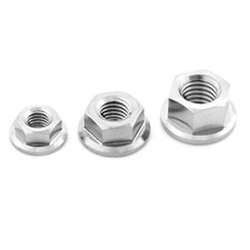 Titanium Hex Flange Nut Ti m4