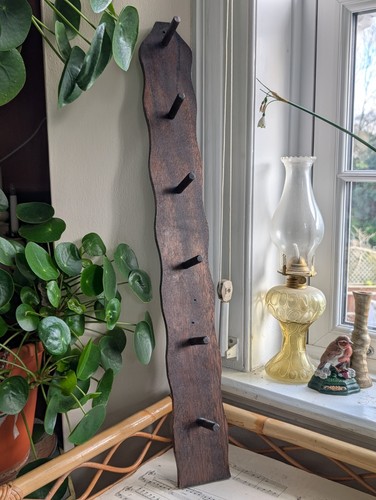 Vintage wooden coat rack - vintage,