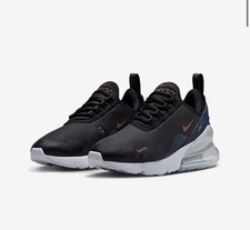 Nike Air Max 270 OD Black Thunder Blue Size 6.5Y Or 8 Women’s $140