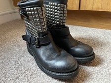 Ash Studded Biker Boots Size