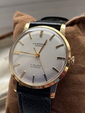 9ct Gold Jw Bensons Vintage Gent Wristwatch