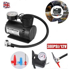 Air Compressor Car Tyre Pump Heavy Duty Inflator 300psi 12v Electric Compact UK