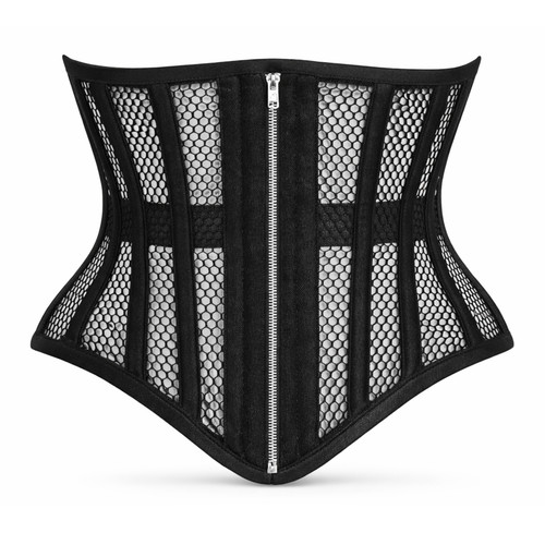Mesh steel boned corset - ,
