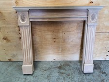 Carved Wooden Fireplace