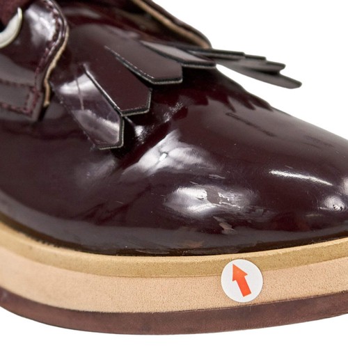Zara burgundy patent leather - burgundy,