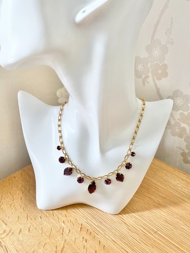 Vintage purple mix gemstone - vintage,